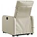 Poltrona Alzapersona Reclinabile Massaggio Crema Similpelle - Foto miniatura 4