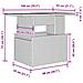 Set Divani da Giardino 2pz con Cuscini Grigio Polyrattan Acacia - Foto miniatura 9