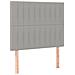 Giroletto a Molle con Materasso Grigio Chiaro 90x200 cm Tessuto - Foto miniatura 5