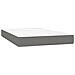 Giroletto a Molle con Materasso Grigio Scuro 120x200 cm Tessuto - Foto miniatura 5