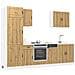 Set Mobili da Cucina 7 pz Kalmar Rovere Artigianale Truciolato - Foto miniatura 2