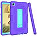 Custodia Per Samsung Galaxy Tab A7 Lite Resistente Con Supporto Viola - Foto miniatura 1