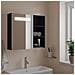 Armadietto Bagno con Specchio e LED Grigio 60x13x52 cm - Foto miniatura 2