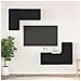 Set mobile TV 4 pcs Rovere nero 60 x 30 x 30 cm - Foto miniatura 2