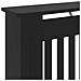 Copertura per radiatori 2 pcs Nero 78 x 19 x 81.5 cm - Foto miniatura 7