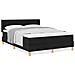 Letto a molle con materasso Nero 160 x 200 cm Tessuto - Foto miniatura 4