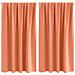 Tende con tende 2 pcs Terracotta 140x140cm Poliestere - Foto miniatura 1