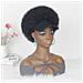 Parrucca Afro Voluminosa Da Donna Con Cappellino Da Baseball - Fibra Ad Alta Temperatura Mista - Foto miniatura 5