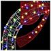 Ghirlanda con 60 LED Multicolore 75 cm Acrilico - Foto miniatura 4