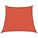Vela Parasole 160 g/m² Trapezio Terracotta 3/4x3 m in HDPE - Foto miniatura 1