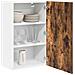 Armadio pensile Riga Rovere Affumicato e Bianco 50 x 31 x 80 cm - Foto miniatura 3