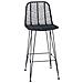 Sedia da Bar 2 pcs Nero 44,5 x 53 x 111 cm Rattan e Ferro - Foto miniatura 4