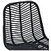 Sedia da Bar 2 pcs Nero 44,5 x 53 x 111 cm Rattan e Ferro - Foto miniatura 8