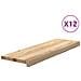 Gradini 12 pz 80x25x2 cm in Rovere Massello Non Trattato - Foto miniatura 1