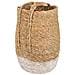 Navicella In Fibra Naturale Marrone 27x33x48h - Foto miniatura 1