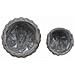 Cestino per piante con archiviazione 2 pcs Grigio Rattan Lacak - Foto miniatura 6