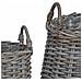 Cestino per piante con archiviazione 2 pcs Grigio Rattan Lacak - Foto miniatura 7