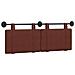 Testata appesa Marrone Lucido 130 x 55 x 5 cm PU Antico - Foto miniatura 1