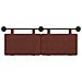Testata appesa Marrone Lucido 130 x 55 x 5 cm PU Antico - Foto miniatura 5