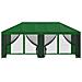 Gazebo con pareti laterali 6 x 3 m Verde Poliestere e Acciaio - Foto miniatura 3