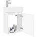 Mobile bagno con rubinetto Bianco Lucido 45,5 x 22,5 x 84 cm - Foto miniatura 3