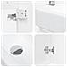 Mobile bagno con rubinetto Bianco Lucido 45,5 x 22,5 x 84 cm - Foto miniatura 8