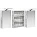 Set di Armadi da Bagno con lo scaffale 3 pcs 100 x 10,5 x 50 cm - Foto miniatura 5