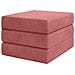 Divano Letto Pieghevole 90 x 67 x 45 cm Rosa - Foto miniatura 4