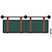 Testiera sospesa Con luce LED Verde Scuro PU Antico - Foto miniatura 6