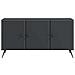 Mobile TV Nero 99 x 34,5 x 50 cm Legno ingegnerizzato - Foto miniatura 4