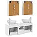 Set di mobili per il bagno 5 pcs Bianco - Foto miniatura 8