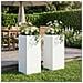 Vaso da giardino 2 pz Bianco 20 x 20 x 50 cm - Foto miniatura 2