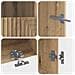 Mobile TV LED a 3 pezzi Rovere Artigianale Legno ingegnerizzato - Foto miniatura 3