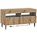 Mobile TV LED a 3 pezzi Rovere Artigianale Legno ingegnerizzato - Foto miniatura 4