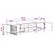 Mobile TV LED a 3 pezzi Rovere Artigianale Legno ingegnerizzato - Foto miniatura 7