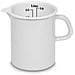 Caraffa graduata Classic 0,5 l colore biancho in smalto - Foto miniatura 2