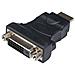 Adattatore HDMIDVI HDMI M DVI F nero - Foto miniatura 1
