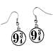 Harry Potter Platform 9 3/4 Earrings (silver Plated)  - Foto miniatura 1