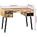 Scrivania In Legno Massello Di Teak Rigenerato 110x50x76 Cm - Foto miniatura 8