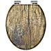Tavoletta WC ""Solid Wood MDF"" Marrone - Foto miniatura 2