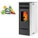 Stufa a Pellet Green 100 in Acciaio Potenza 10 kW Colore Bianco - Foto miniatura 1