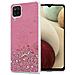 Custodia Compatibile Con Samsung Galaxy A12 / M12 In Rosa Con Glitter - Coperchio Protettivo In Silicone Tpu Flessibile Con Glitter Scintillanti - Foto miniatura 1
