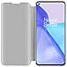 Custodia Compatibile Con Oneplus 9 In Agata Argento - Clear View Specchio Coperchio Protettivo Con Funzione Di Supporto Protezione A 360 Gradi - Foto miniatura 3