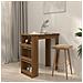 Tavolino da Bar con Ripiani Marrone Rovere 102x50x103,5 cm - Foto miniatura 3
