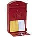 Residencia D-2151 / r Cassetta Postale Individuale Di Stile Classico In Alluminio, Dimensione M (din A4 E Riviste), Rosso - Foto miniatura 2