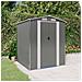 Capanno da Giardino Grigio Chiaro 192x191x223cm Acciaio Zincato - Foto miniatura 1