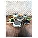 Nordic Set Di Pentole Induzione 9-piece Antiaderente Casseruoli, Padelle Design Vintage Verde - Foto miniatura 6