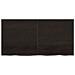 Ripiano Marrone Scuro 120x60x (2-4) cm Massello Rovere Trattato - Foto miniatura 2