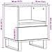 Comodini 2pz Grigio Sonoma 40x35x50 Cm In Legno Multistrato - Foto miniatura 2