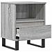 Comodini 2pz Grigio Sonoma 40x35x50 Cm In Legno Multistrato - Foto miniatura 7